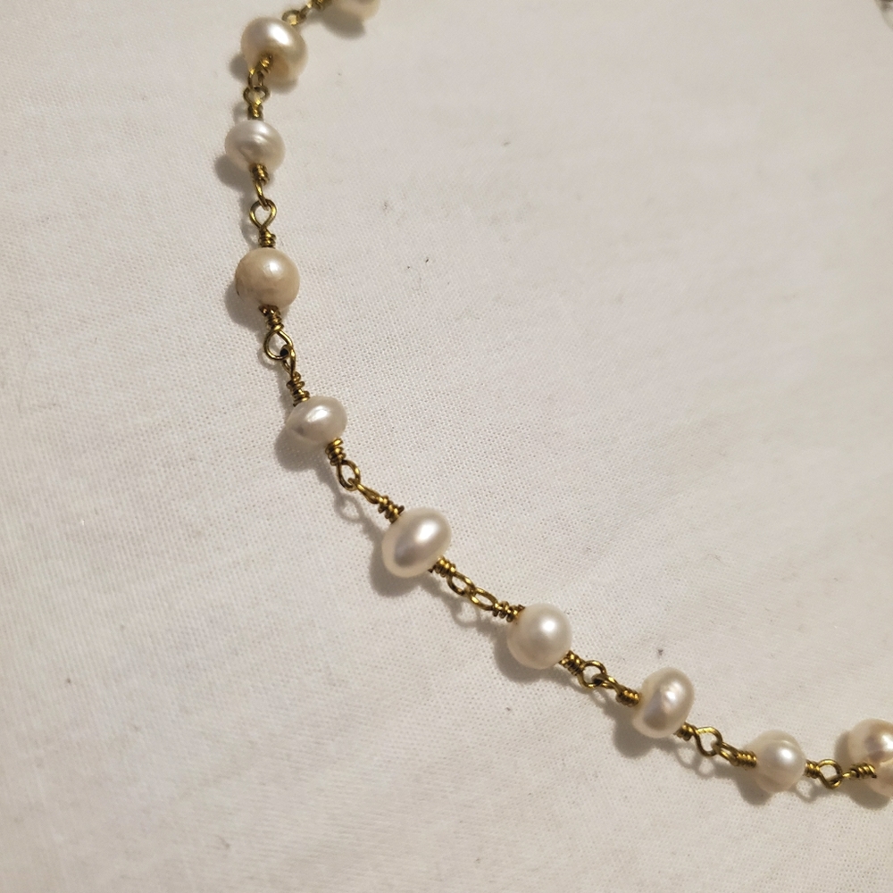 Faux Pearl Choker